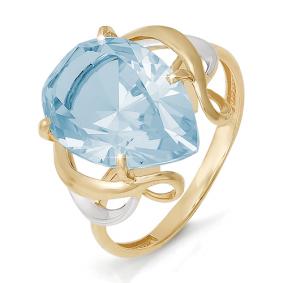 Золотое кольцо КЮЗ Del'ta D310421 с топазом D310421 фото