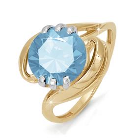 Золотое кольцо КЮЗ Del'ta D310437 с топазом D310437 фото