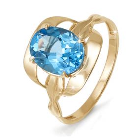 Золотое кольцо КЮЗ Del'ta D311182 с топазом D311182 фото