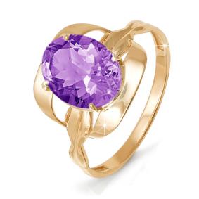 Золотое кольцо КЮЗ Del'ta D311184 с аметистом D311184 фото