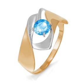 Золотое кольцо КЮЗ Del'ta D311399сит с топазом D311399сит фото