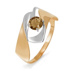 Золотое кольцо КЮЗ Del'ta D311402 с раухтопазом D311402 фото