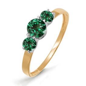 Золотое кольцо КЮЗ Del'ta D311475 с кварцем D311475 фото