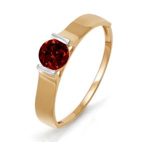 Золотое кольцо КЮЗ Del'ta D311479 с гранатом D311479 фото