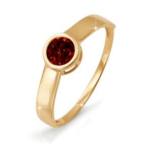 Золотое кольцо КЮЗ Del'ta D311509 с гранатом D311509 фото