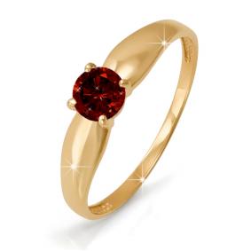 Золотое кольцо КЮЗ Del'ta D311514 с гранатом D311514 фото