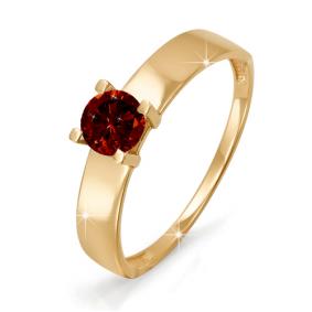 Золотое кольцо КЮЗ Del'ta D311519 с гранатом D311519 фото