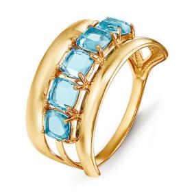 Золотое кольцо КЮЗ Del'ta D311931 с топазом D311931 фото