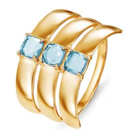 Золотое кольцо КЮЗ Del'ta D311959 с топазом D311959 фото