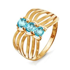 Золотое кольцо КЮЗ Del'ta D312882 с топазом D312882 фото