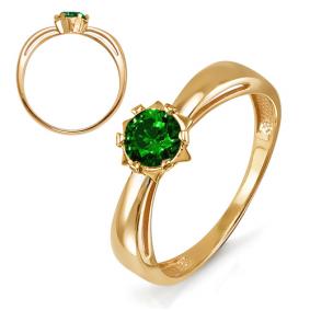 Золотое кольцо КЮЗ Del'ta D313271 с кварцем D313271 фото