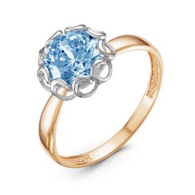 Золотое кольцо КЮЗ Del'ta D313974 с топазом D313974 фото