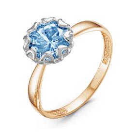 Золотое кольцо КЮЗ Del'ta D313980 с топазом D313980 фото