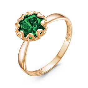 Золотое кольцо КЮЗ Del'ta D313984 с кварцем D313984 фото