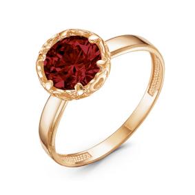 Золотое кольцо КЮЗ Del'ta D314011 с гранатом D314011 фото