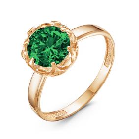 Золотое кольцо КЮЗ Del'ta D314020 с кварцем D314020 фото