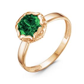 Золотое кольцо КЮЗ Del'ta D314026 с кварцем D314026 фото