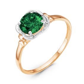 Золотое кольцо КЮЗ Del'ta D314081 с кварцем D314081 фото