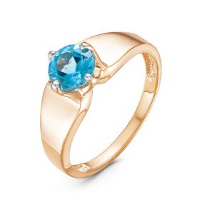 Золотое кольцо КЮЗ Del'ta D314100 с топазом D314100 фото