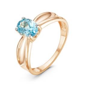 Золотое кольцо КЮЗ Del'ta D314103 с топазом D314103 фото