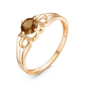 Золотое кольцо КЮЗ Del'ta D314155 с раухтопазом D314155 фото