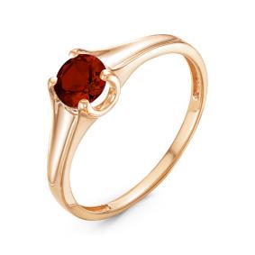 Золотое кольцо КЮЗ Del'ta D314165 с гранатом D314165 фото