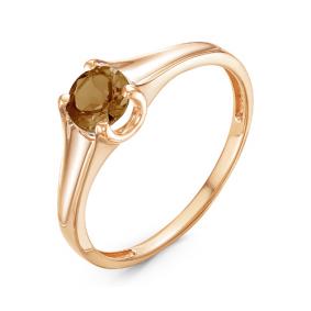 Золотое кольцо КЮЗ Del'ta D314167 с раухтопазом D314167 фото