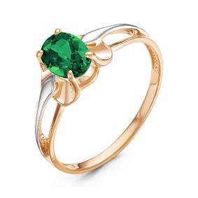 Золотое кольцо КЮЗ Del'ta D314228 с кварцем D314228 фото