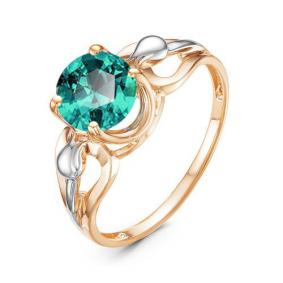 Золотое кольцо КЮЗ Del'ta D314288 с кварцем D314288 фото