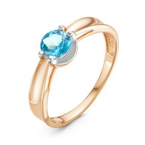 Золотое кольцо КЮЗ Del'ta D314305 с топазом D314305 фото