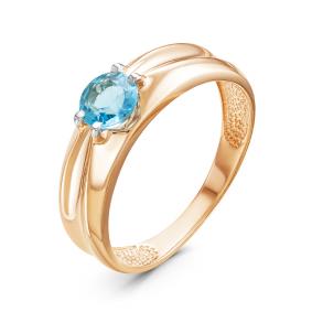 Золотое кольцо КЮЗ Del'ta D314312 с топазом D314312 фото