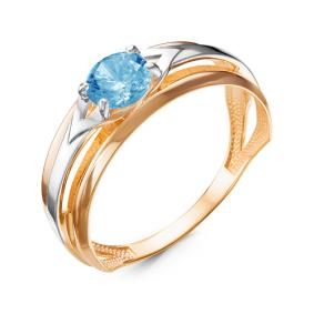 Золотое кольцо КЮЗ Del'ta D314399 с топазом D314399 фото