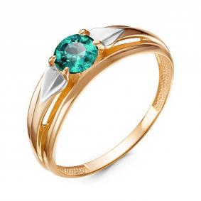 Золотое кольцо КЮЗ Del'ta D314419 с кварцем D314419 фото