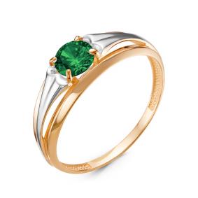 Золотое кольцо КЮЗ Del'ta D314443 с кварцем D314443 фото