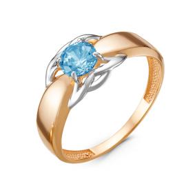 Золотое кольцо КЮЗ Del'ta D314455 с топазом D314455 фото