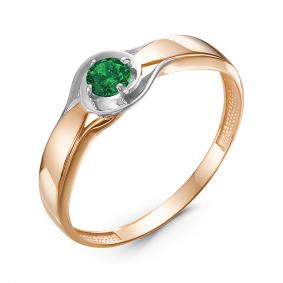 Золотое кольцо КЮЗ Del'ta D314530 с кварцем D314530 фото