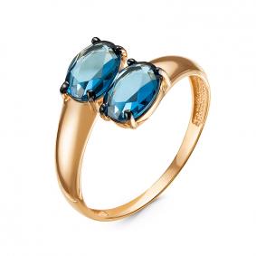 Золотое кольцо КЮЗ Del'ta D314648 с топазом D314648 фото