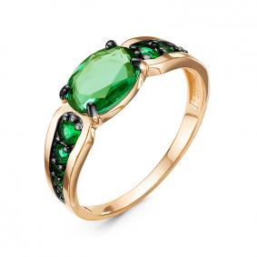 Золотое кольцо КЮЗ Del'ta D314649 с кварцем D314649 фото