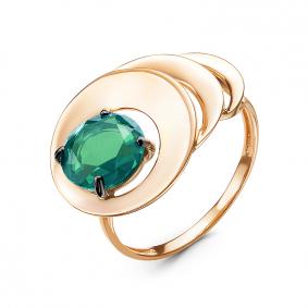 Золотое кольцо КЮЗ Del'ta D314792 с кварцем D314792 фото