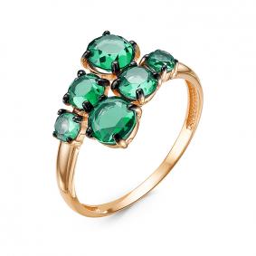 Золотое кольцо КЮЗ Del'ta D314808 с кварцем D314808 фото