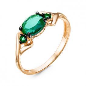 Золотое кольцо КЮЗ Del'ta D314853 с кварцем D314853 фото