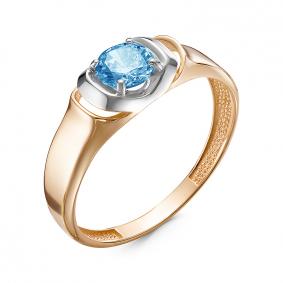 Золотое кольцо КЮЗ Del'ta D314878 с топазом D314878 фото