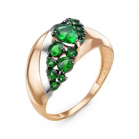 Золотое кольцо КЮЗ Del'ta D314921 с кварцем D314921 фото