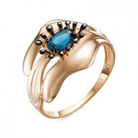 Золотое кольцо КЮЗ Del'ta D314929 с топазом D314929 фото