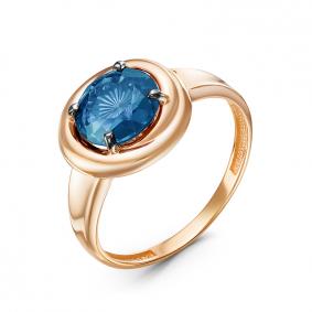 Золотое кольцо КЮЗ Del'ta D315277 с топазом D315277 фото