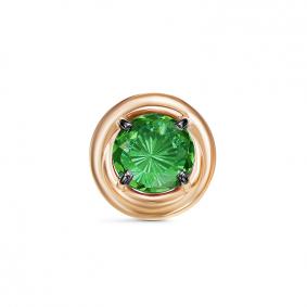 Золотая подвеска КЮЗ Del'ta с ситаллом цвета Изумруд D330289 D330289 фото