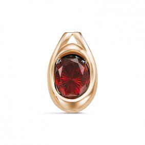 Золотая подвеска КЮЗ Del'ta с ситаллом цвета Гранат D330291 D330291 фото