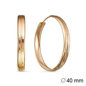 Золотые серьги КЮЗ Del'ta D520099-40 D520099-40 фото