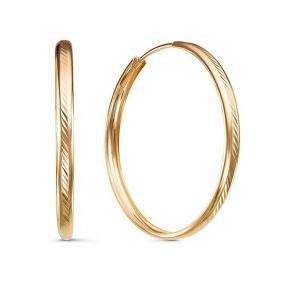 Золотые серьги КЮЗ Del'ta D520100-35 D520100-35 фото