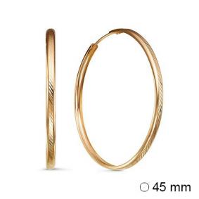 Золотые серьги КЮЗ Del'ta D520100-45 D520100-45 фото